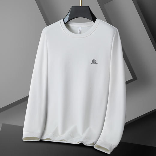 【一口价】【新款DX】大依优型大码加绒卫衣圆领长袖加肥加大休闲运动上衣男打底衫胖子 商品图2