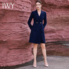 IWY/藏青色西装连衣裙女新款高级感职场通勤女装工作服秋季Q13306 商品缩略图1