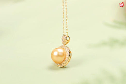 【花晨月夕】南洋金珍珠项链 商品图1