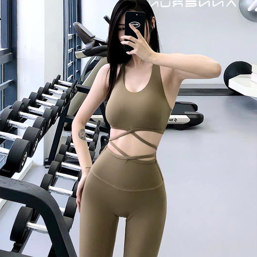 跃牌【化蝶双飞】系列 裸感工字聚拢跑步健身服防震运动内衣性感美背瑜伽背心文胸 TM0137 商品图4