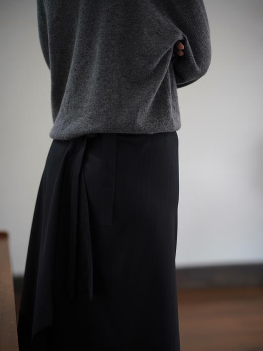 my dark blue striped skirt 商品图4