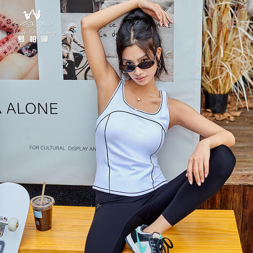 慕柏郦2023秋冬瑜伽背心1806 商品图2