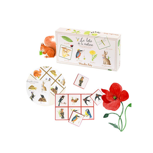 法国 Moulin Roty 花园系列儿童自然教育及记忆发展彩券游戏精美礼盒-712387 商品图0