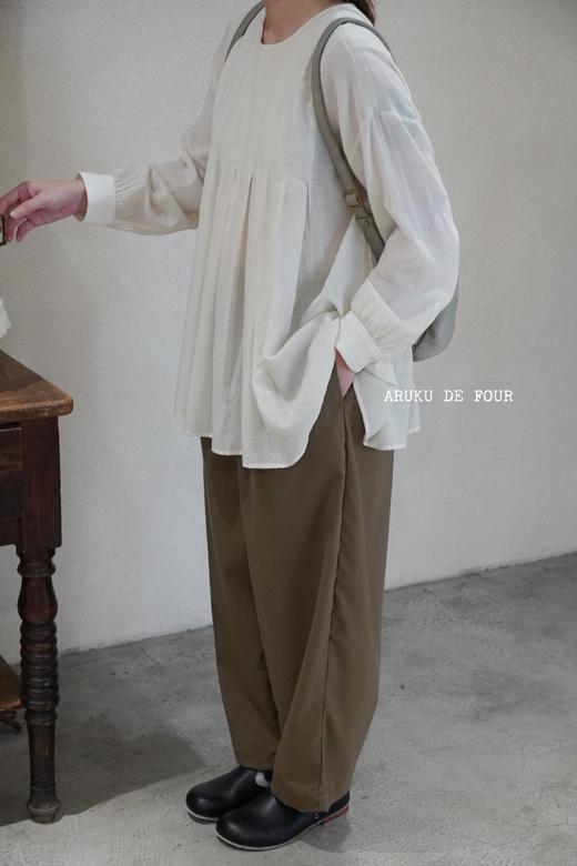 maison de soil羊毛质地褶皱上衣 商品图1