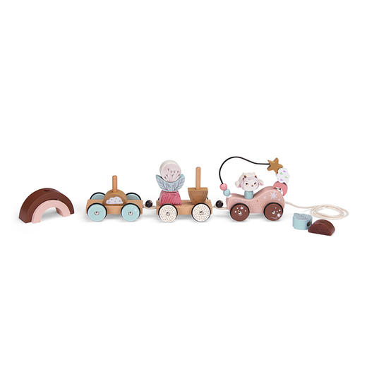 法国 Moulin Roty 雨后系列 3 个推车的拉力玩具-715367 商品图1