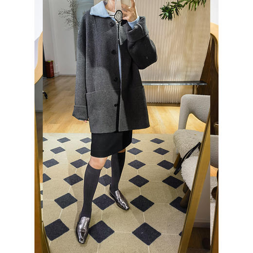 微压显瘦竖纹小腿袜 轻微压弹|修饰腿型 新疆长绒棉 柔软透气 内置波浪纹妨滑硅胶条 商品图4