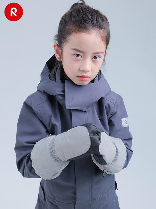 reima男女儿童户外连指手套大童冬季新款抓绒反光保暖耐磨 商品图3