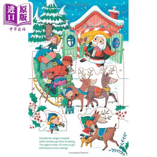 【中商原版】立体书 快乐的北极 In the Holly Jolly North Pole 英文原版 儿童纸板书绘本 活动玩具书 进口图书 儿童读物 商品图4