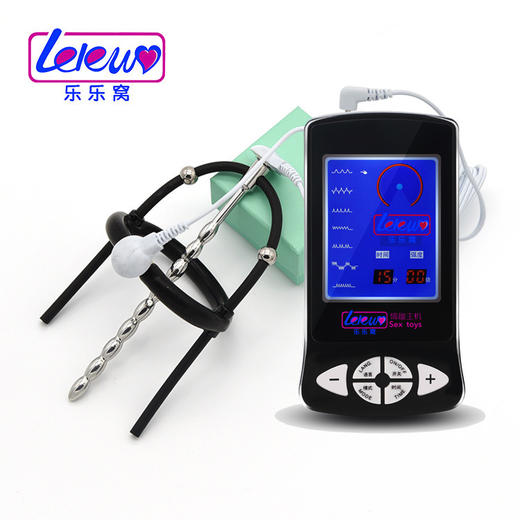 BDSM情趣男用自慰电击高潮器阴茎环尿道堵插棒 商品图0