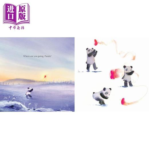 【中商原版】熊猫宝宝 Cindy Derby Oh Panda 英文原版 儿童绘本 动物故事图画书 精装精品绘本 进口图书 水彩插画 勇气和毅力 商品图2