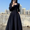 裁缝学苑AS123 茶歇法式方领收腰连衣裙纸样女装长袖长裙子打版板 商品缩略图3