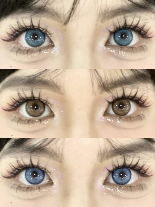 E-lensstyle半年抛 撒哈拉之眼棕/伯利兹蓝/哥斯达黎加绿 14.5mm 非离子 商品图1