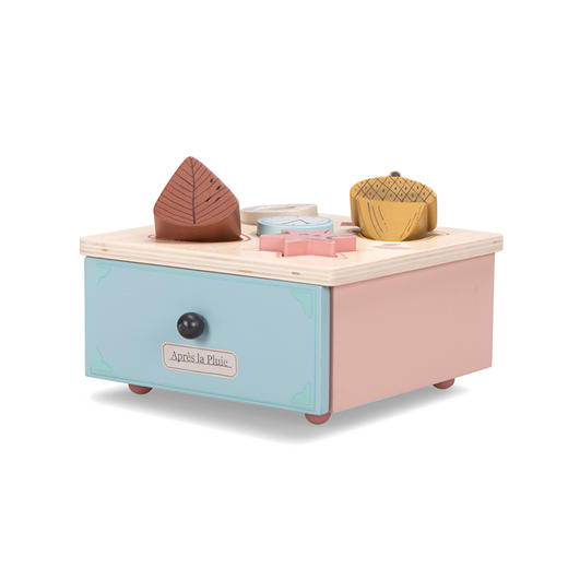 法国 Moulin Roty 雨后系列木制婴儿敏捷开发块形状盒子玩具-715364 商品图3