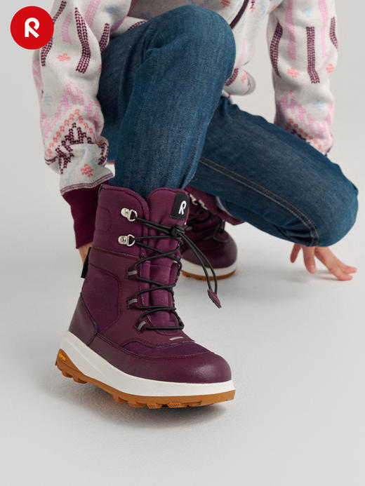 reima男女儿童户外雪地靴大童冬季新款拒水加绒保暖高帮靴鞋 商品图1