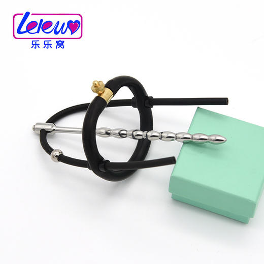 BDSM情趣男用自慰电击高潮器阴茎环尿道堵插棒 商品图2