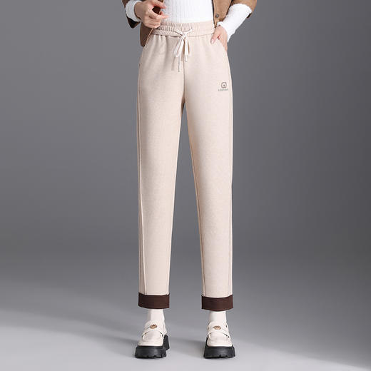 简约宽松时尚锥形裤，松紧腰气质修身哈伦裤长款休闲裤MYX-XBMY-F355-L 商品图1