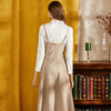 欧芮儿秋装女2018新款两收腰显瘦气质a字吊带连衣裙女中长款 商品缩略图1