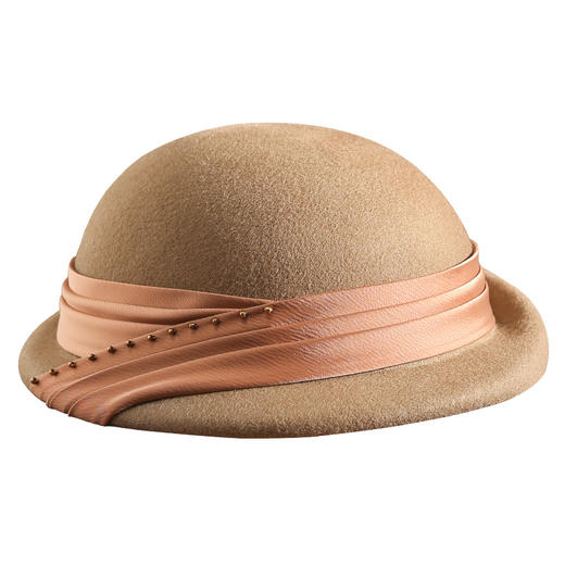 ALBB-布塔贝雷帽女秋冬季英伦羊毛蓓蕾帽时尚百搭显脸小百搭小礼帽1310 商品图4