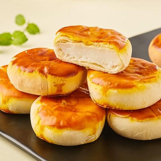 【松软拉丝不粘牙！软心啵啵饼面包】软糯香甜，皮薄馅厚，饱满馅料，整箱网红美食解馋小零食排行榜好吃的休闲食品健康 商品图3