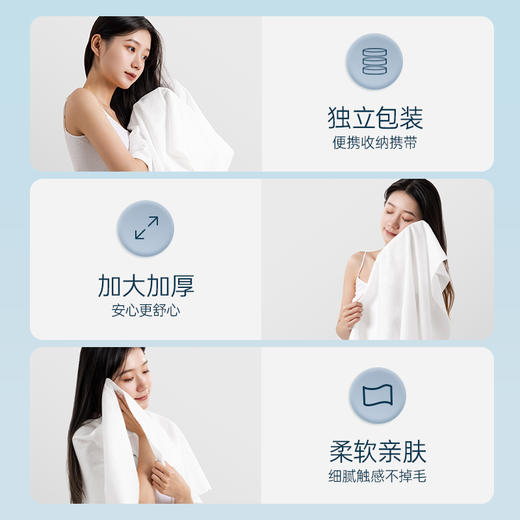 【差旅一次性压缩毛巾】非纯棉加厚加大可携式出差旅行洁面男女 商品图4