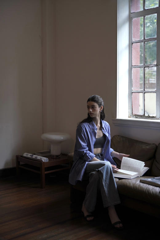 my dark blue striped shirt 商品图7