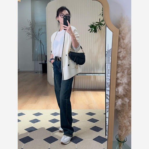 【特价商品不退不换】【可可推荐】复古回潮 直筒牛仔裤 拉长腿部|修饰腿型 篙腰弹力 宽松有度 舒适佰搭 商品图2