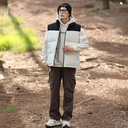 【圈】【新款DSY】大依优型大码棉马甲立领棉衣大码男装宽松潮流男士加肥加大胖子上衣保暖 商品图1