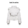 [捡漏价]lost in echo设计师品牌长毛翻领拉链帽罗纹收腰短款修身羽绒服女 商品缩略图0