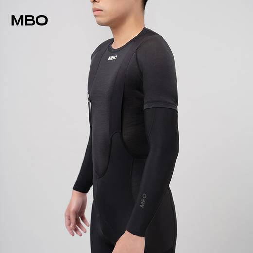 MBO男女保暖抓绒袖套AA160秋冬户外公路车抓绒黑色骑行运动护袖  不补货 (经销商专拍链接，非经销商拍单不发货) 商品图10