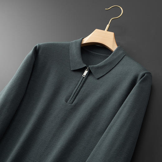 【一口价】羊毛【新款DPF】大依优型大码男装POLO毛衣针织衫羊毛毛衫休闲加肥加大男士胖子大码内搭上衣 商品图2