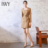 IWY/气质小香风连衣裙女秋冬长袖绑带显瘦西装裙法式名媛职业装工作服Q13328 商品缩略图1