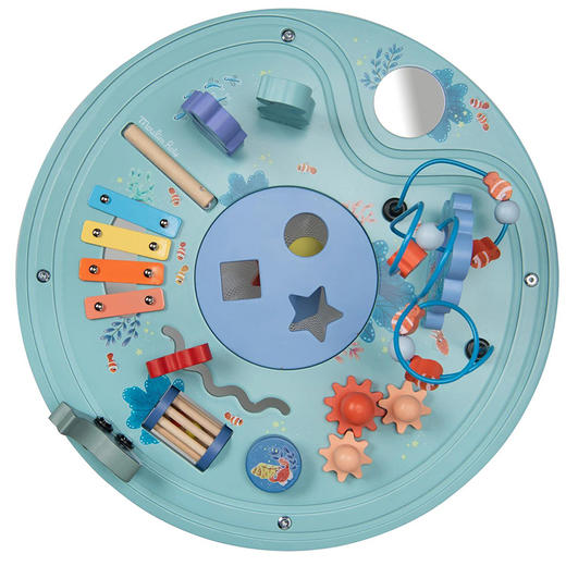 法国 Moulin Roty 儿童益智木制玩具小圆桌套装-676380 商品图3