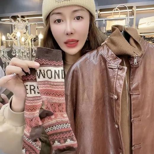 【棉双针双路】袜子女网红同款秋冬街头中长款高筒潮袜 商品图7