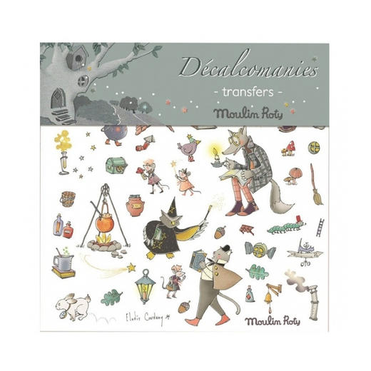 法国 Moulin Roty 小时光系列「幻想森林」贴纸转移图案-711354 商品图0