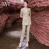 IWY/秋冬长袖西装套装女卡其色高级感职场面试商务正装职业裤装C13317+P3331 商品缩略图1