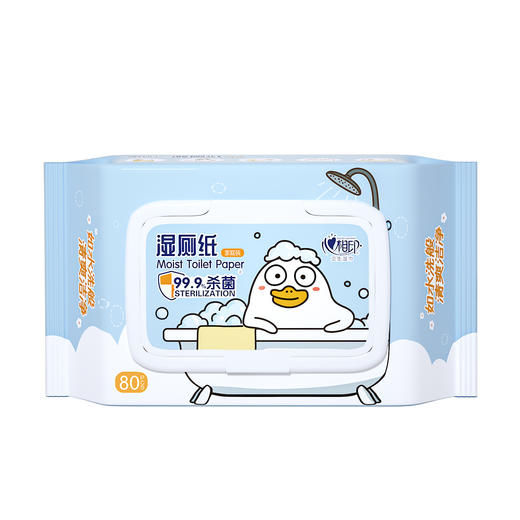 【日化洗护】心相印湿厕纸系列80片装湿巾5包组合装XCY080+P2 QSH 商品图3