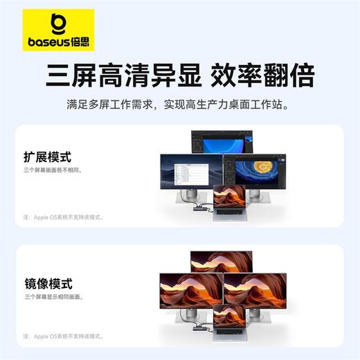 倍思 金属微光系列 2 十一合一 USB HUB 扩展坞 商品图1