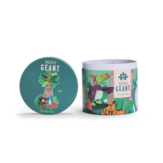 法国 Moulin Roty 丛林系列巨型拼图 36 块-668440 商品图4