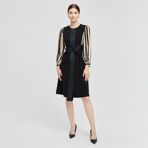 NG863斯尔丽2023秋季新款时尚减龄小礼服法式浪漫连衣裙 商品图3