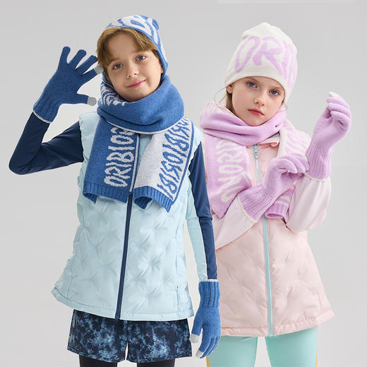 【清仓 不退换】Oribigo儿童字母羊毛帽/羊毛围巾 | 保暖舒适、时尚百搭【HZ】 商品图4