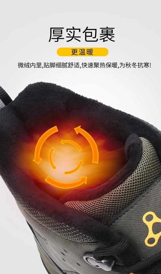 足行健按摩鞋 冬季加绒棉鞋 户外运动登山高帮加厚防水放风休闲鞋 商品图2