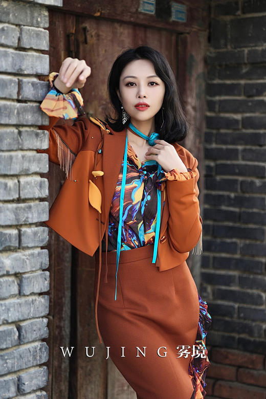 3203018 流光暖阳 进口超细加密玛卡布，进口立体十字花呢西装 雾境 商品图3