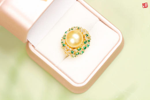 【芳菲】南洋金珍珠戒指 商品图5