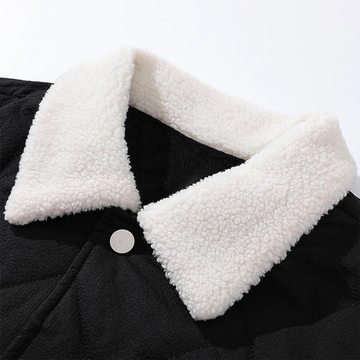 【新款DSY】大依优型大码夹棉外套薄棉服翻领棉衣大码男装宽松潮流男士加肥加大胖子上衣保暖 商品图3