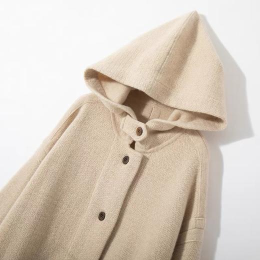 S·Y·C【强烈推荐】一件难得！重磅加厚山羊 绒中长款连帽外套R23092 商品图1