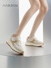 【自营】哈森 休闲运动鞋女2023年新款舒适防滑透气百搭时尚德训鞋 HC231619 商品缩略图2