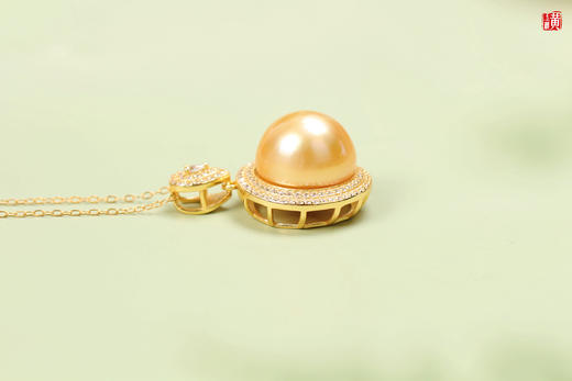 【花晨月夕】南洋金珍珠项链 商品图4