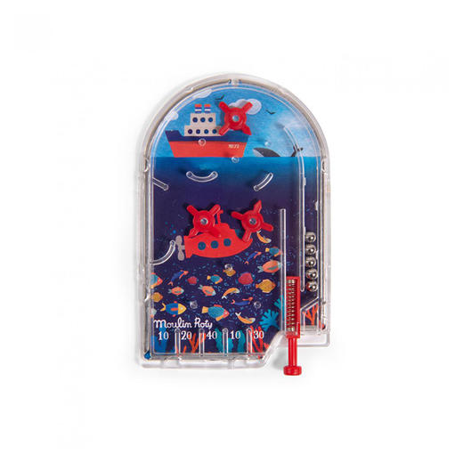 法国 Moulin Roty 小小的奇迹系列迷你弹球游戏 - 海洋主题-711158 商品图0