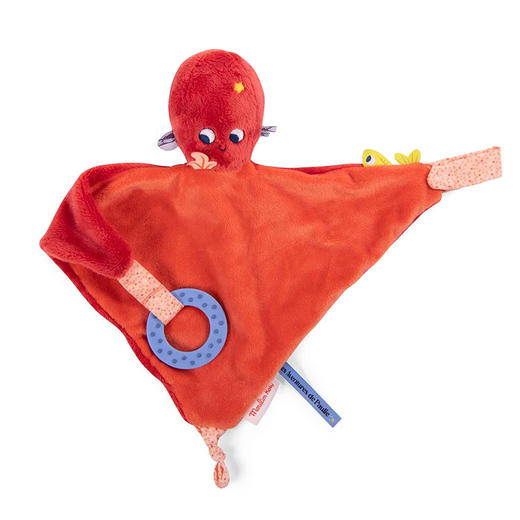 法国 Moulin Roty 保利的历险之旅系列章鱼安抚巾-676015 商品图0