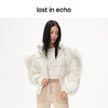 [捡漏价]lost in echo设计师品牌长毛翻领拉链帽罗纹收腰短款修身羽绒服女 商品缩略图3
